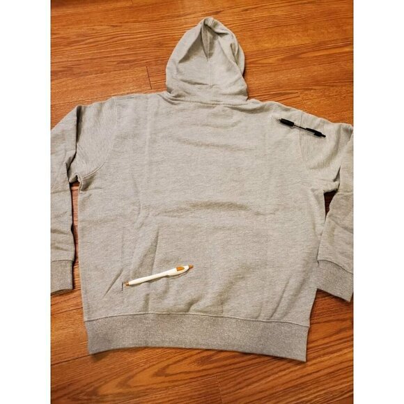 Rawgear Vintage Hoodie Men's Size Small Gray Distressed Puffed Logo Streeywear - Picture 10 of 11